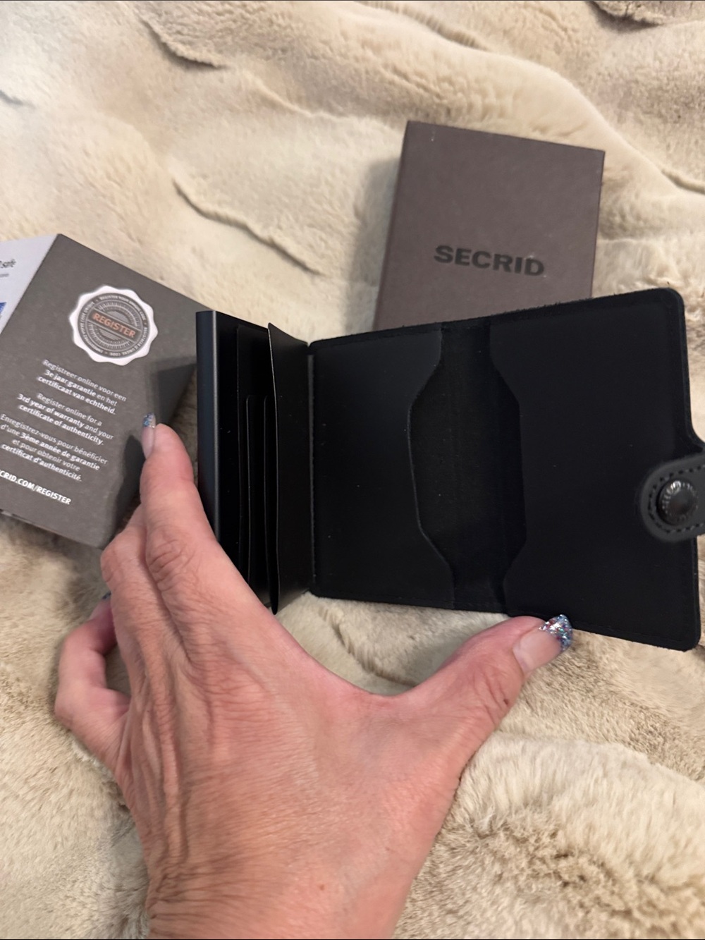 Secrid Black Leather Cardholder Wallet - Picture 5 of 7